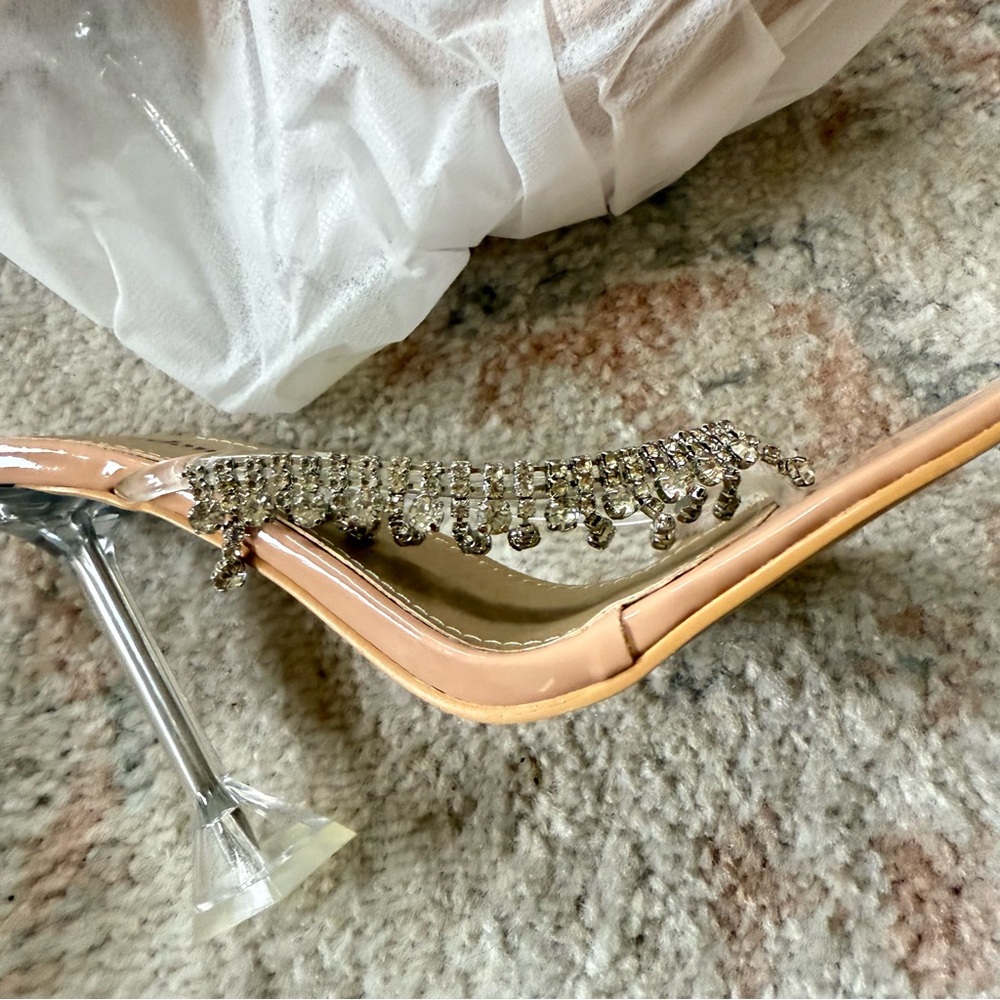 superdown Nude Rhinestone Heels - Picture 4 of 11